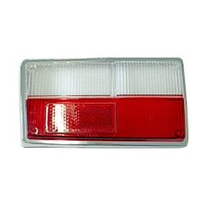 Tail Light Glass Red/White Volvo 140, 160, 240 73-78 (Left side)