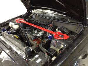Strut Bar without torpedo plate Volvo 240 Red color