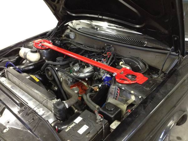 lmr Strut Bar without torpedo plate Volvo 240 Red color