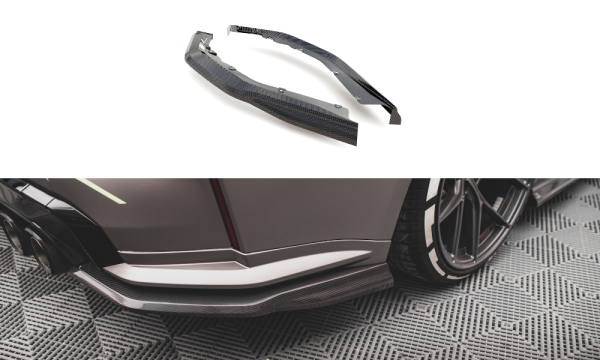 lmr Carbon Fiber Rear Side Splitters BMW M4 G82 (Maxton Design)