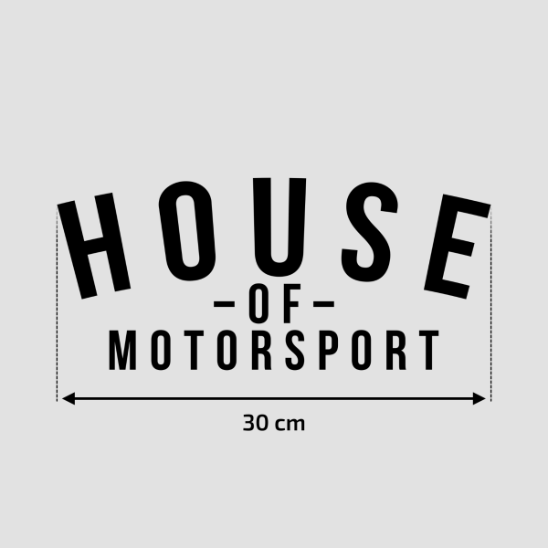 lmr Dekal House of Motorsport 15cm (Vit)