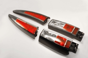 Styling Baklampor Svarta med Klarglas 855/V70