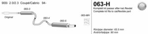 2,5″ Halvsats 900i 94-98 2,0/2,3 -REA-