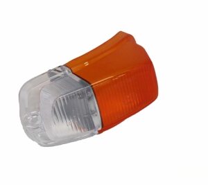 lmr Blinkersglas Amazon 62~, Gul/Vit