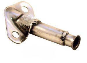 Hållare handbromsvajer mot sköld. Duett