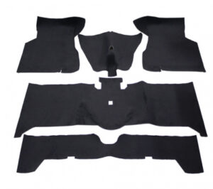 Golvmatta 140 73-74 Svart textil