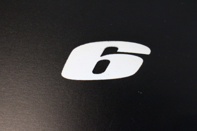 Däcktext "6" lmr Däcktext "6"