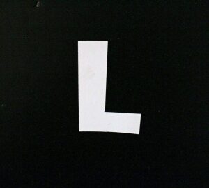 lmr Däcktext "L"