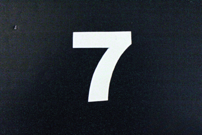 Däcktext "7" lmr Däcktext "7"