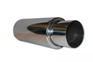 lmr Rostfri 3,0'' dämpare 4,0'' Rak