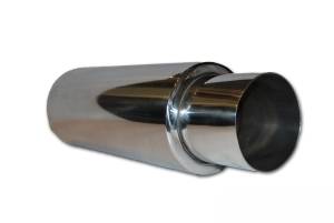 lmr Rostfri 3,5'' dämpare 4,5'' Rak