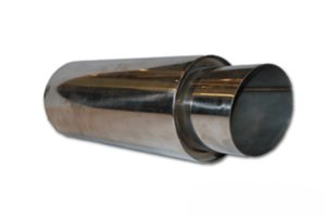 lmr Rostfri 3,5'' dämpare 4,0'' Vinklad