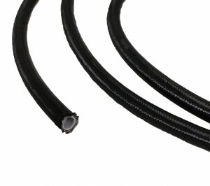 lmr AN8 PTFE Stålomspunnen Slang -Svart-