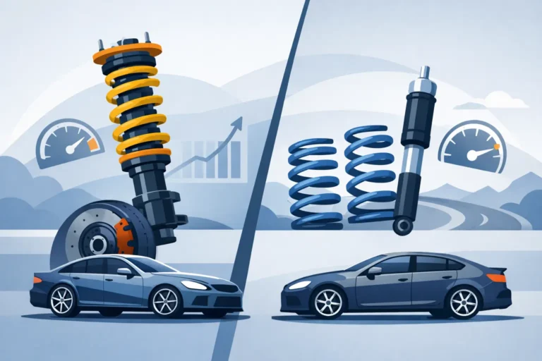 Coilovers vs sänkningsfjädrar prestanda