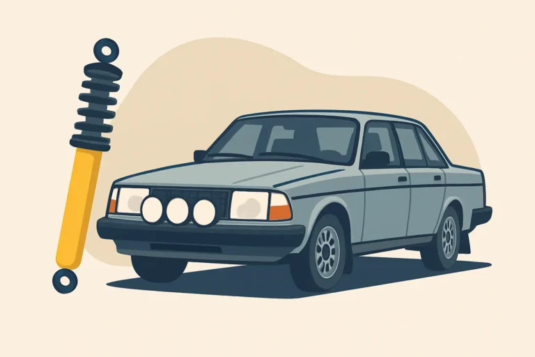 Stötdämpare till Volvo 240 för sport och rally