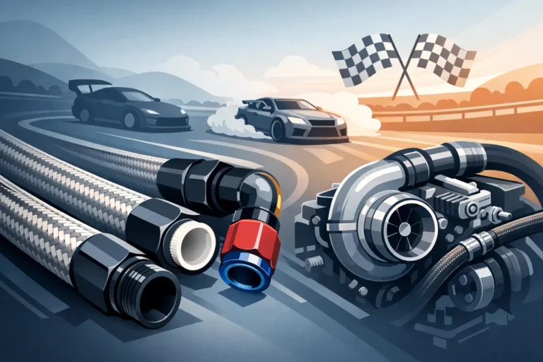 Bränsleslang motorsport PTFE för hård körning
