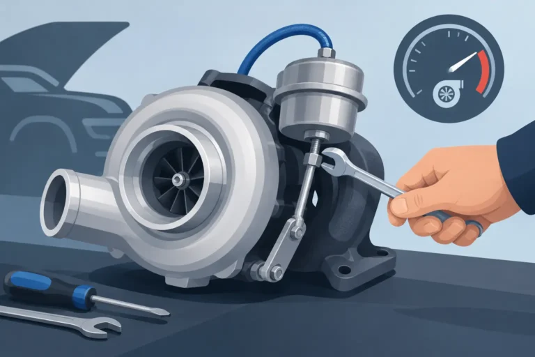 Justera wastegate på turbomotor utan ras