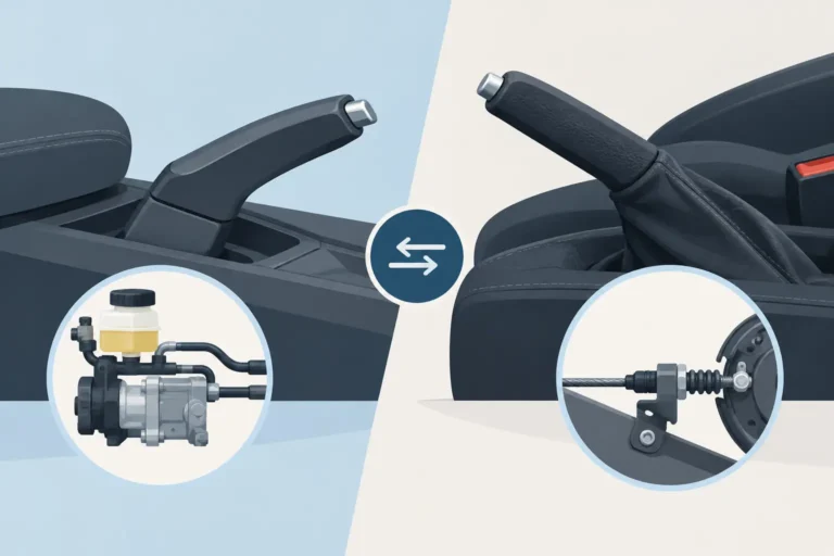 Hydraulisk handbroms eller vajerhandbroms?